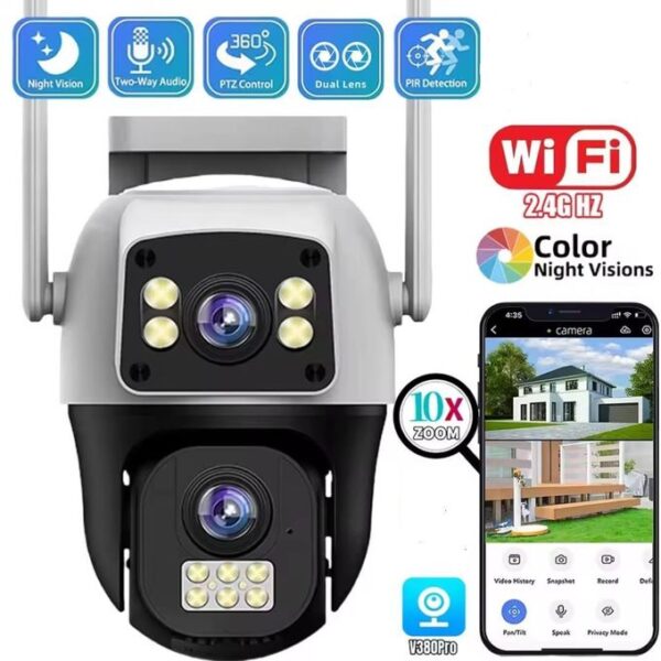1 (20) Dual Lens PTZ WiFi Security Camera