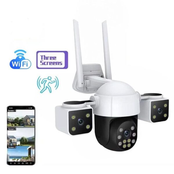 3 Lens Wifi Security Camera