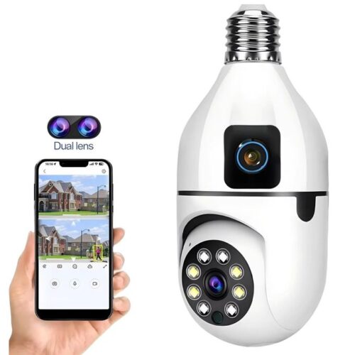 1 (33) Dual Lens Security Bulb Camera