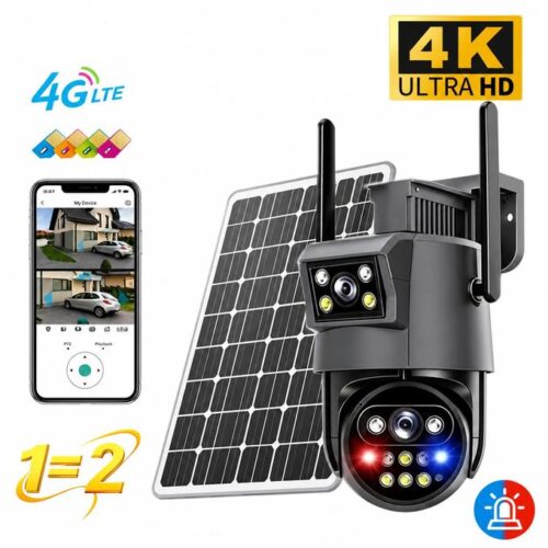 Dual Lens 4G Solar Camera