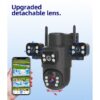 4G Solar Security Camera – 3 Lens