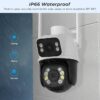 Dual-Lens Wifi Smart Security Camera