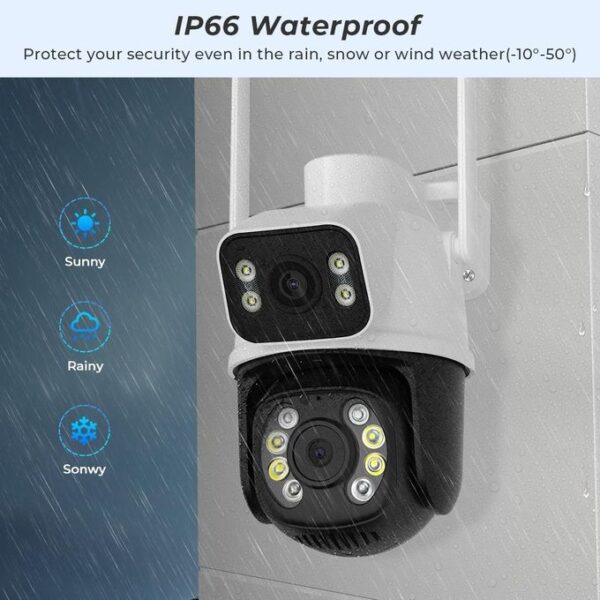 Dual-Lens Wifi Smart Security Camera