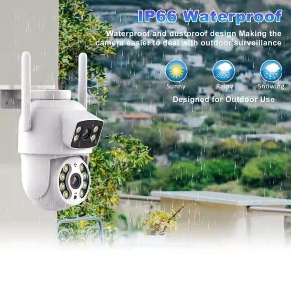 Dual Lens PTZ WiFi Security Camera