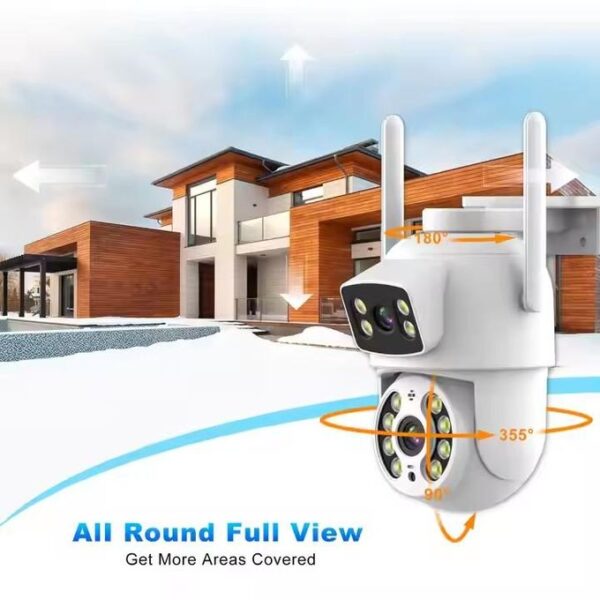 Dual Lens PTZ WiFi Security Camera