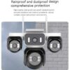 4 Lens 4 Videos 4G Solar Security Camera