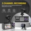 Dash Cam for Cars-Front & Back Cameras