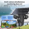 4G Solar Security Camera – 3 Lens