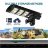 4G 3 Lens Solar Street Light Camera