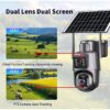 4G Dual Lens Solar Security camera