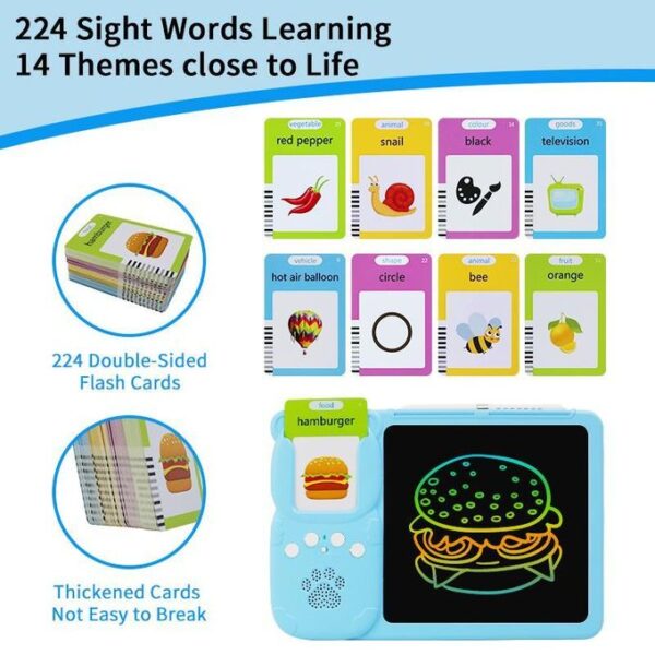 4 (6) Educational Talking Flash Card & LCD Writing Tablet for kids.
