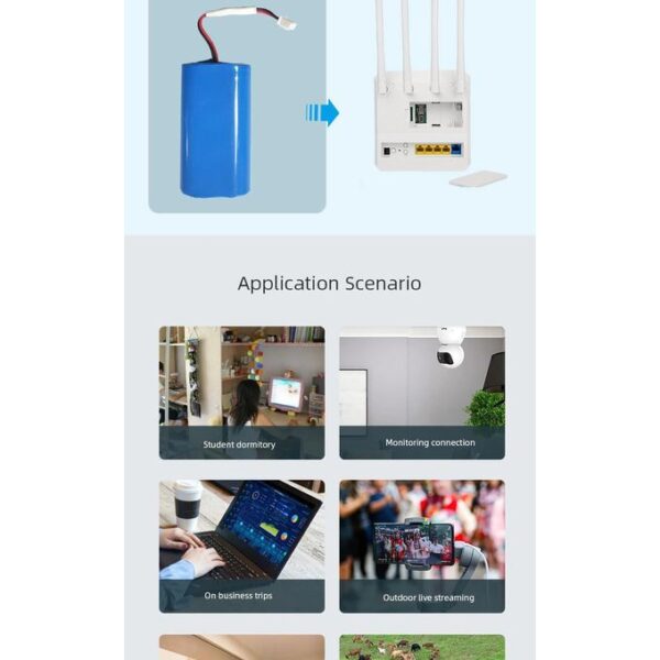 4 (9) Universal 4G WiFi Router with Built-in Battery
