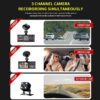Dash Cam for Cars-Front & Back Cameras
