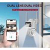 Dual Lens PTZ WiFi Security Camera