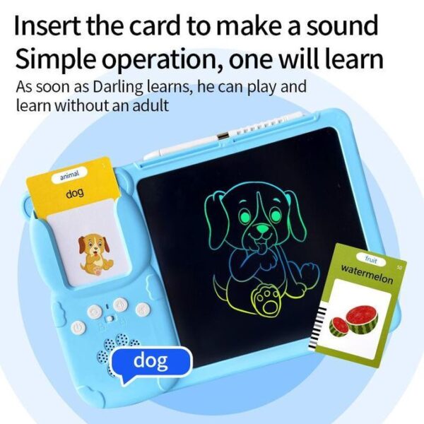 5 (6) Educational Talking Flash Card & LCD Writing Tablet for kids.