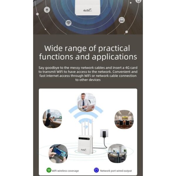 5 (9) Universal 4G WiFi Router with Built-in Battery
