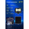 4G Floodlight Solar Security Camera 600W
