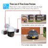 3 Lens Wifi Security Camera