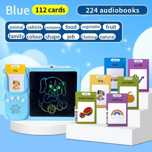 6 (4) Educational Talking Flash Card & LCD Writing Tablet for kids.