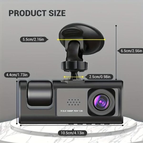 Dash Cam for Cars-Front & Back Cameras