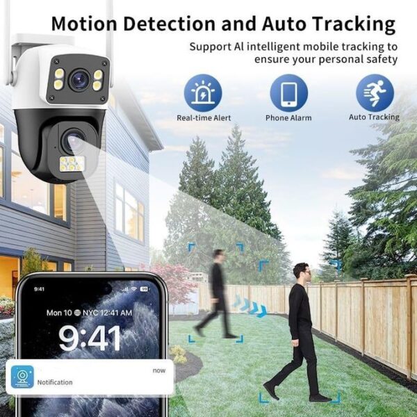 8 (7) Dual Lens PTZ WiFi Security Camera