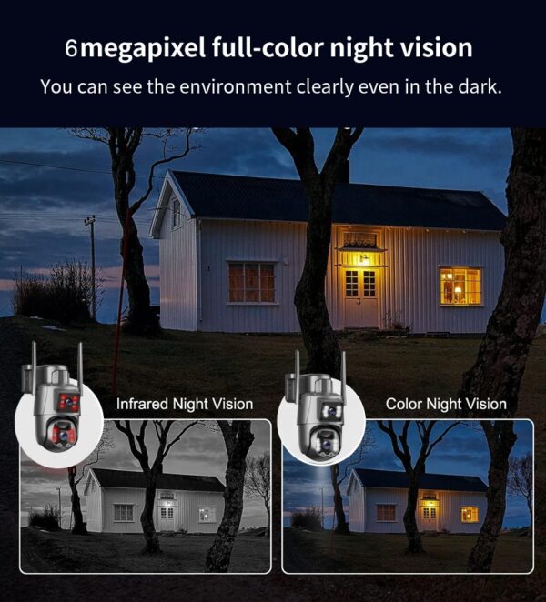 4G Dual Lens Solar Security camera