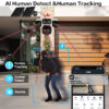 4 Lens 4 Videos 4G Solar Security Camera