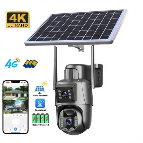 ebCwo 4G Dual Lens Solar Security camera